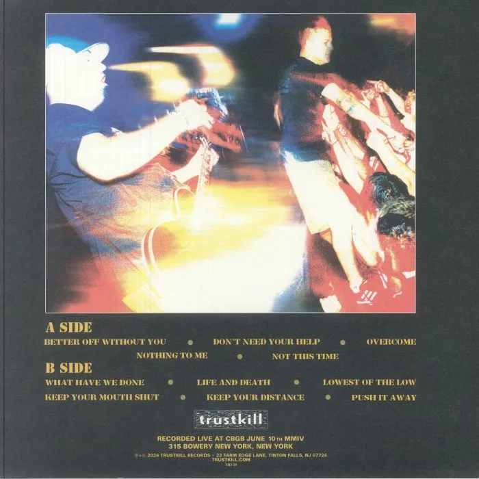 Обратная сторона обложки — TERROR — Live At CBGB MMIV
