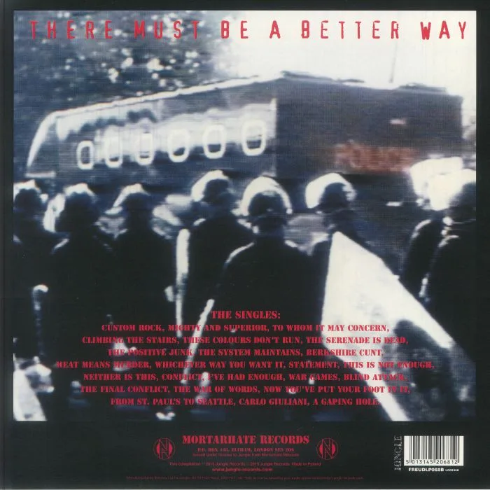 Back cover — CONFLICT — There Must Be Another Way: The Singles (Record Store Day RSD 2026)