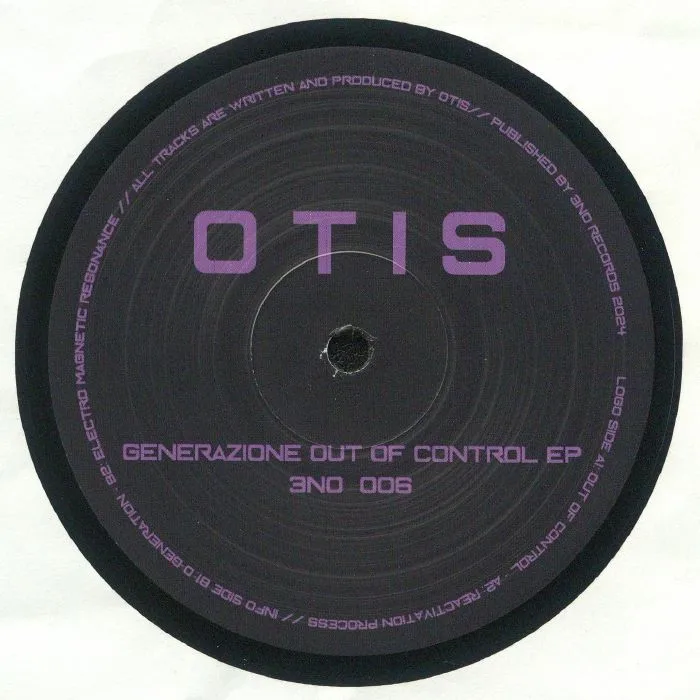 Back cover — OTIS — Generazione Out Of Control EP
