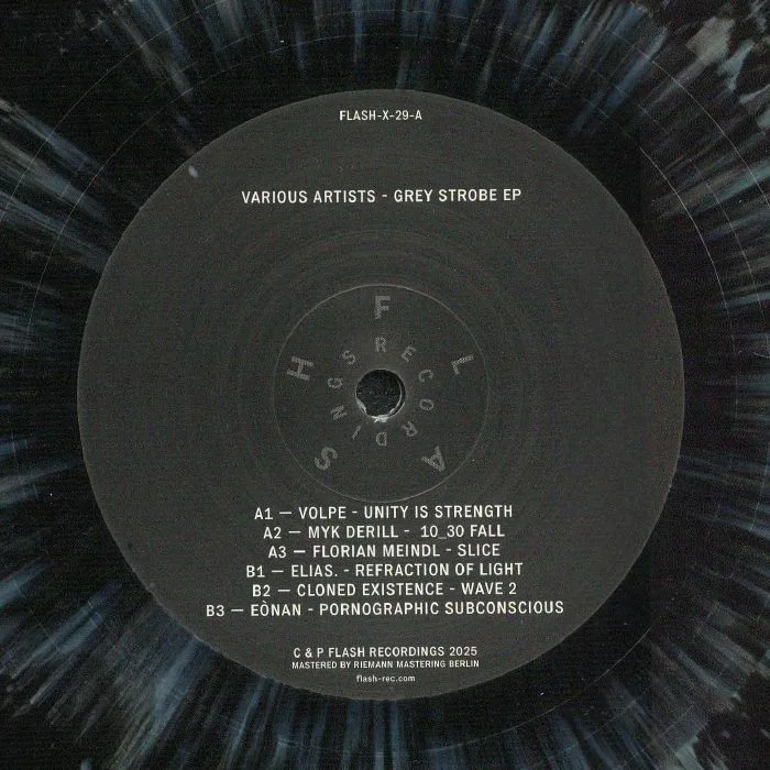 Front cover — VOLPE / MYK DERILL / FLORIAN MEINDL / ELIAS / CLONED EXISTENCE / EONAN — Grey Strobe EP