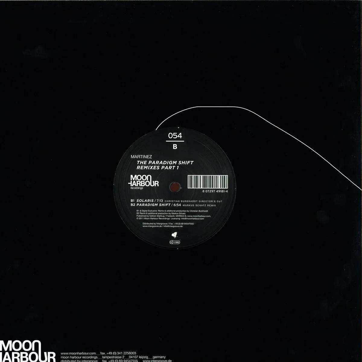 Back cover — Martinez — *1* The Paradigm Shift Remixes