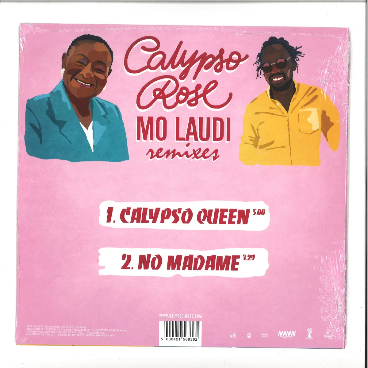 Back cover — Calypso Rose — Calypso Rose Meets Mo Laudi