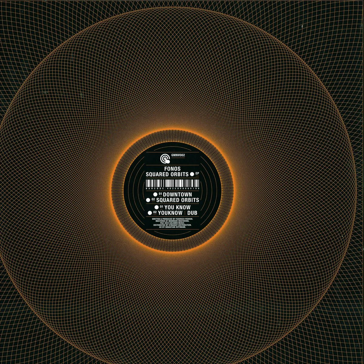 Обратная сторона обложки — Fonos — Squared Orbits Ep