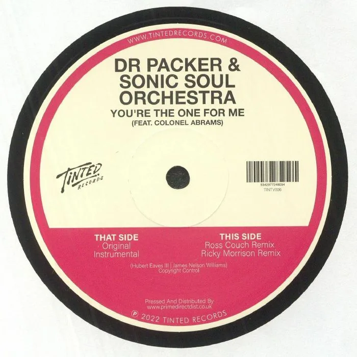 Обратная сторона обложки — DR PACKER / SONIC SOUL ORCHESTRA / COLONEL ABRAMS — You're The One For Me