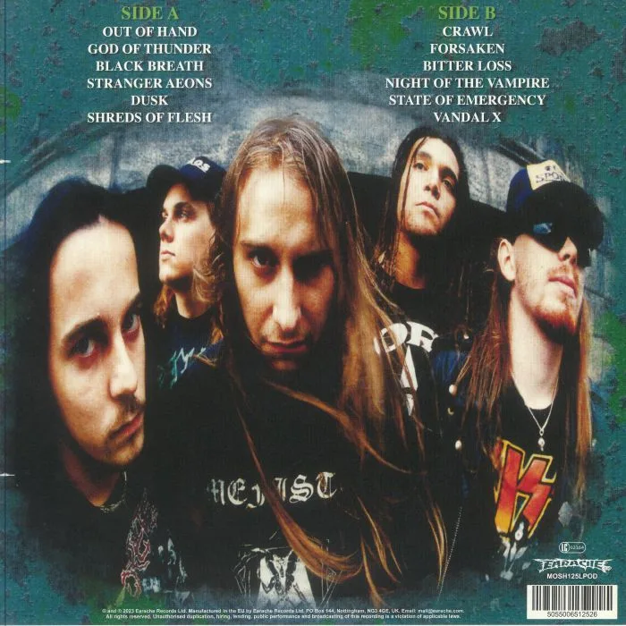Back cover — ENTOMBED — Entombed