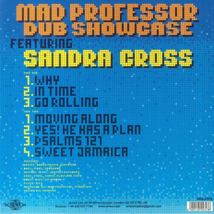 Back cover — MAD PROFESSOR feat SANDRA CROSS — Dub Showcase