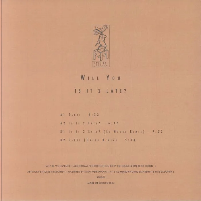 Back cover — WILL YOU — Is It 2 Late?