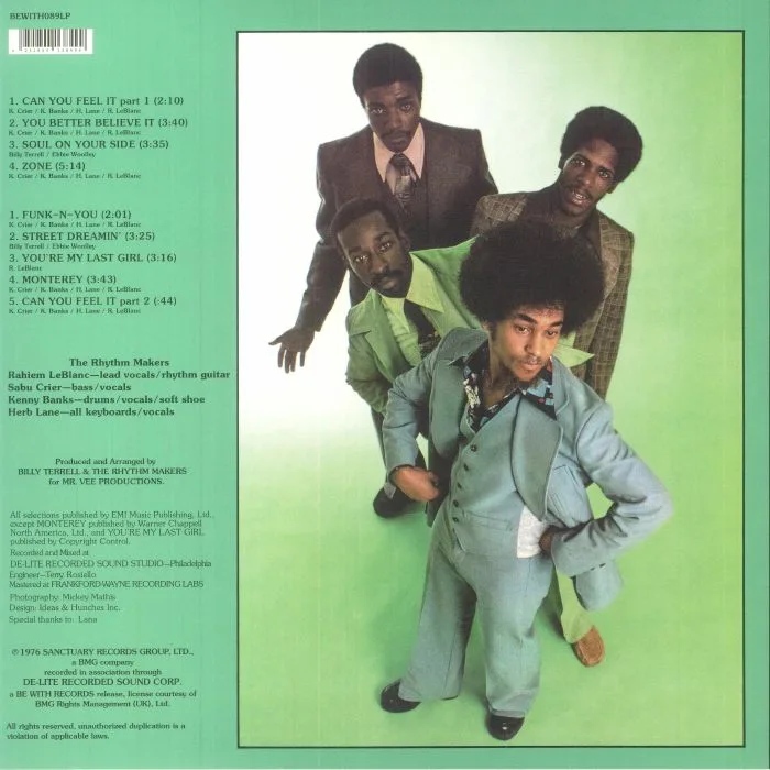 Обратная сторона обложки — RHYTHM MAKERS — Soul On Your Side (reissue)