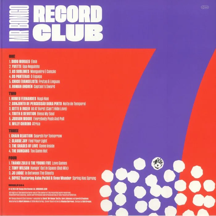 Back cover — VARIOUS — Mr Bongo Record Club Volume 7