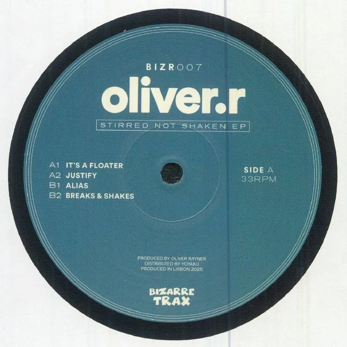 Лицевая сторона обложки — OLIVER R — Stirred Not Shaken EP