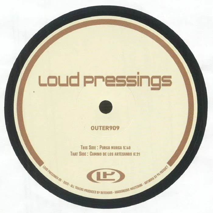 Лицевая сторона обложки — OUTER909 — Loud Pressings 06