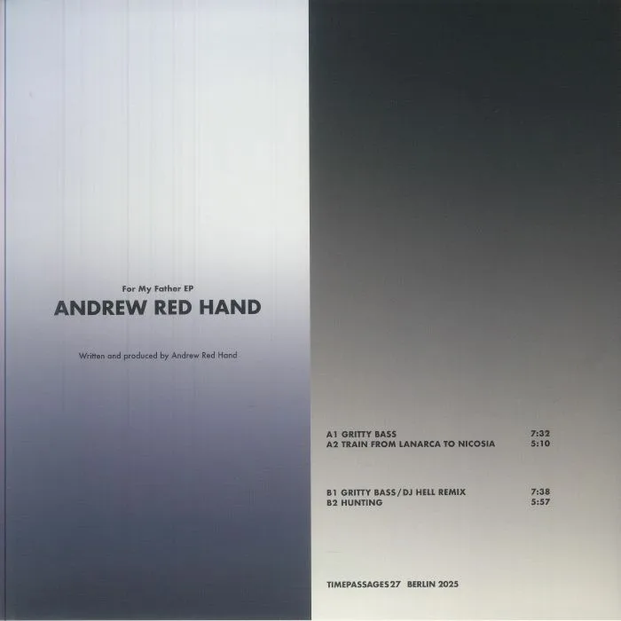 Обратная сторона обложки — ANDREW RED HAND — For My Father EP