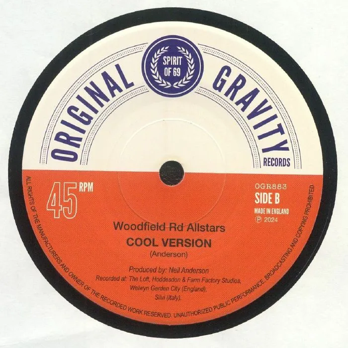 Back cover — JUNIOR DELL & THE D LITES / WOODFIELD RD ALLSTARS — Cool Right Down