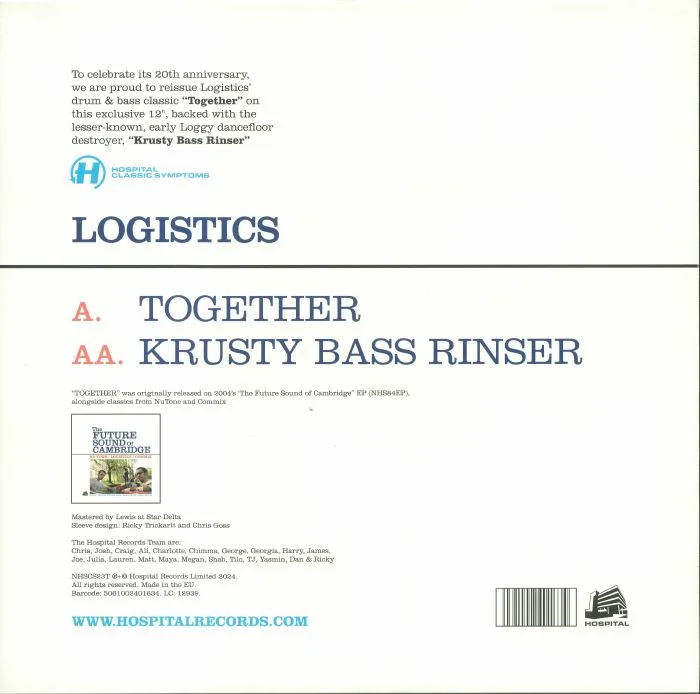 Обратная сторона обложки — LOGISTICS — Together (20th Anniversary Edition)