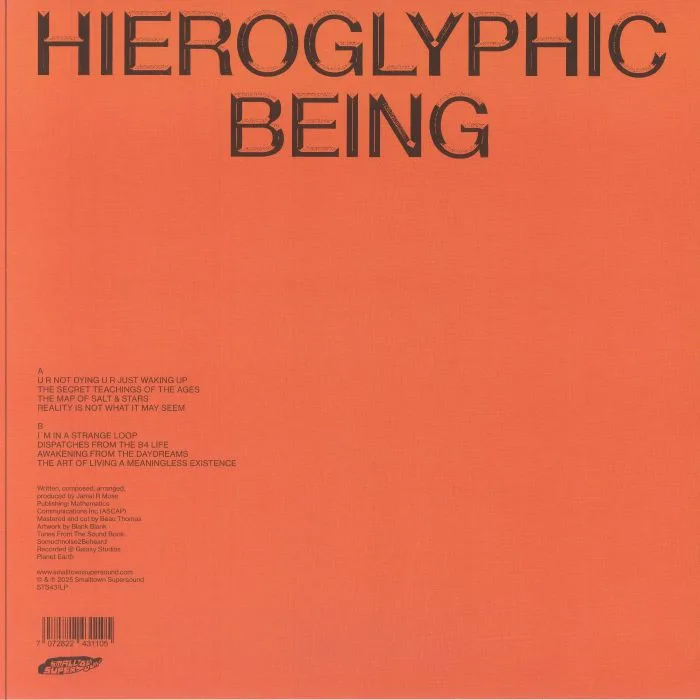 Back cover — HIEROGLYPHIC BEING — Dance Music 4 Bad People