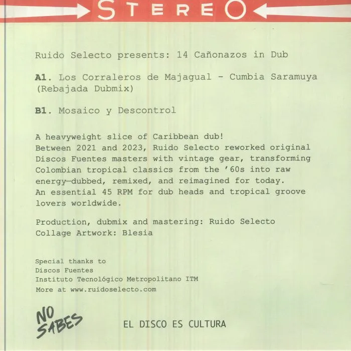 Обратная сторона обложки — RUIDO SELECTO — Canonazos En Dub