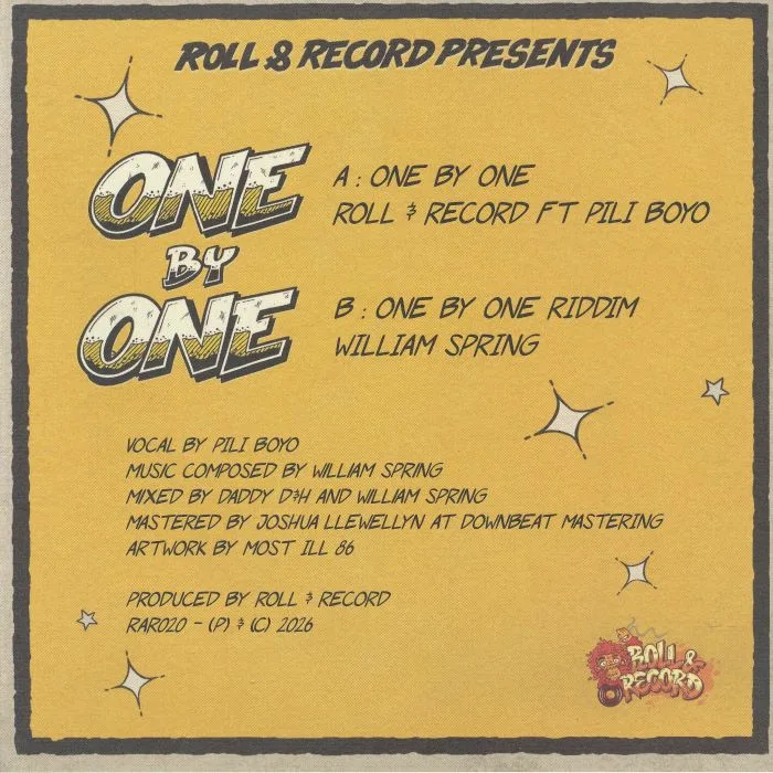 Back cover — William SPRING feat PILI BOYO — One By One