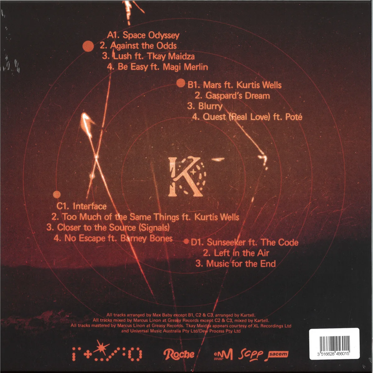 Back cover — Kartell — Everything is Here LP 2x12"