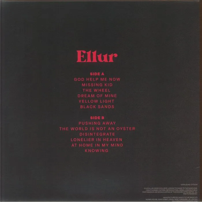 Back cover — ELLUR — At Home In My Mind