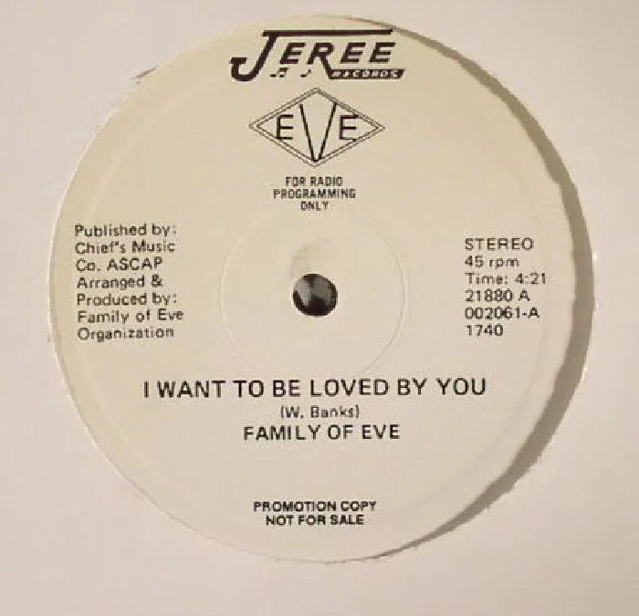 Front cover — FAMILY OF EVE — I Want To Be Loved By You