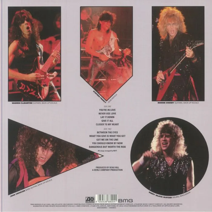 Back cover — RATT — Invasion Of Your Privacy (reissue)