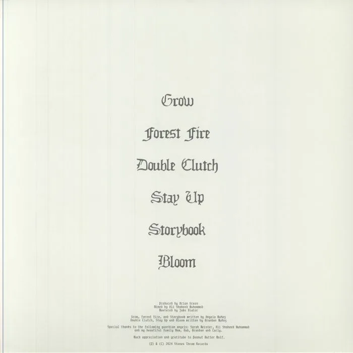 Back cover — Angela MUNOZ — Descanso