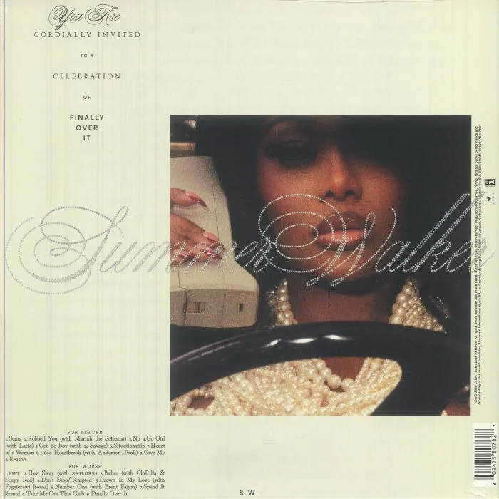Back cover — Summer WALKER — Finally Over It