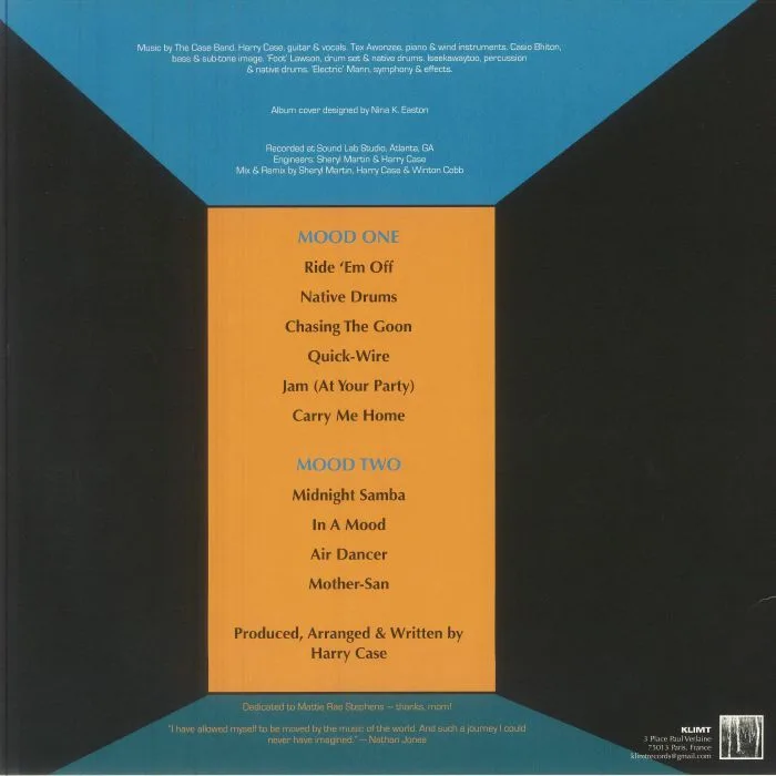 Обратная сторона обложки — Harry CASE — In A Mood (reissue)