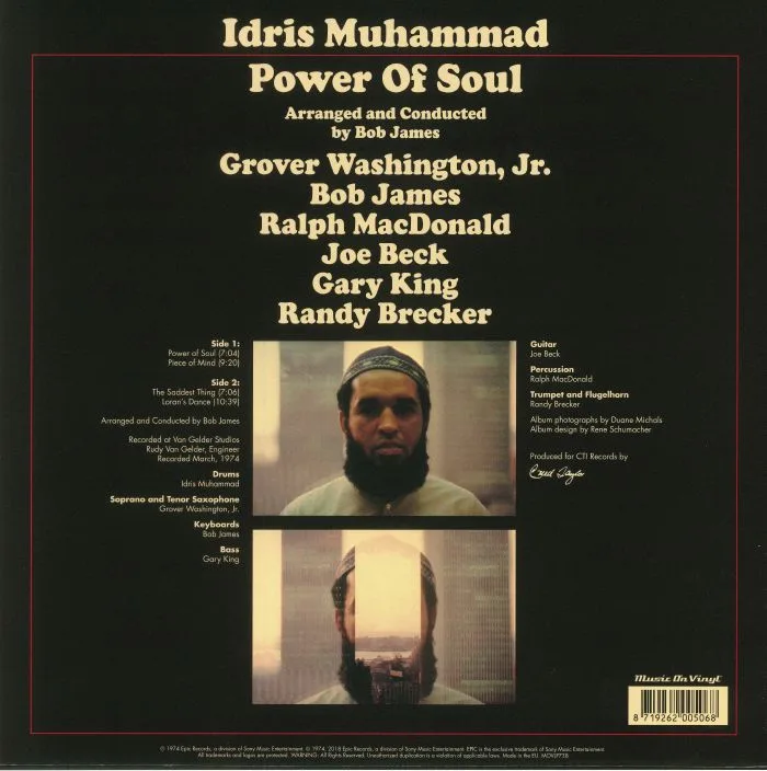 Back cover — Idris MUHAMMAD — Powers Of Soul (remastered)