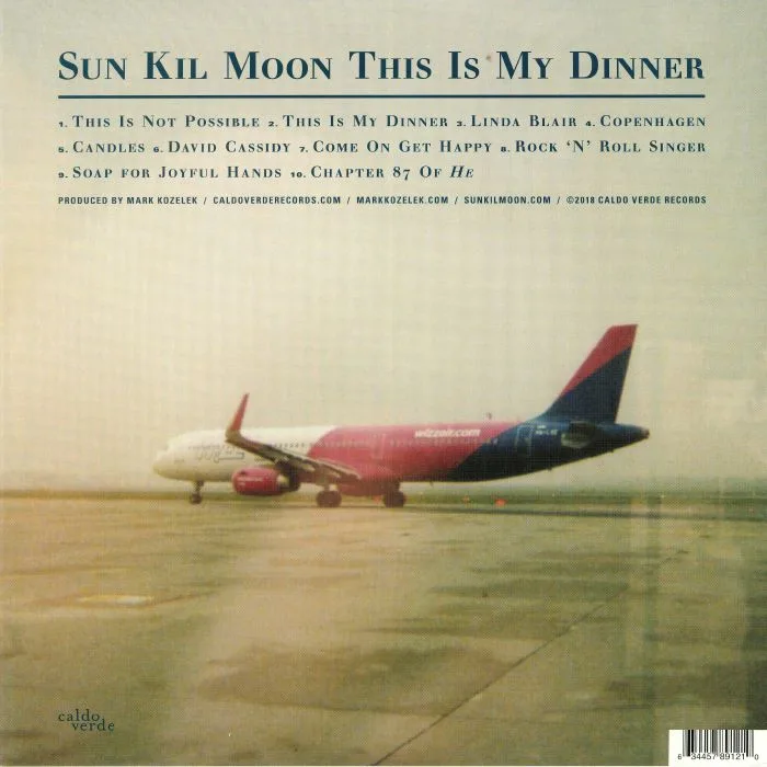 Back cover — SUN KIL MOON — This Is My Dinner