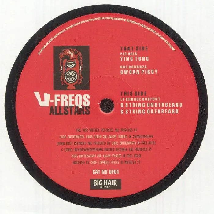Обратная сторона обложки — Various — U-Freqs Allstars Vol. I