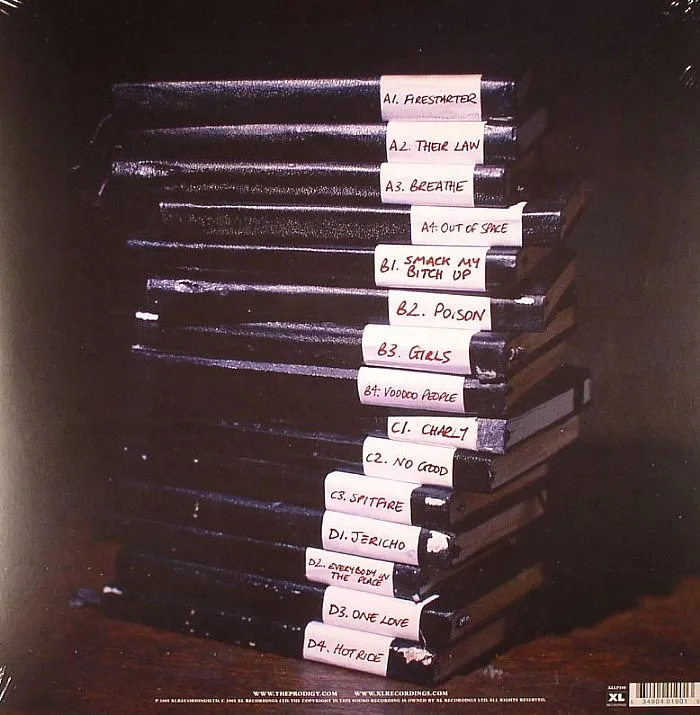 Обратная сторона обложки — The PRODIGY — Their Law: The Singles 1990-2005
