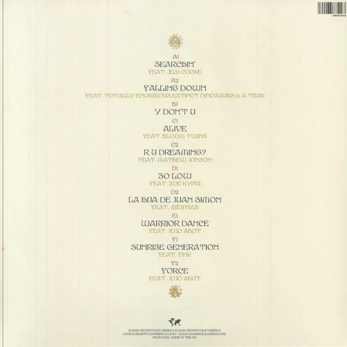Back cover — Damian Lazarus — Magickal LP 3x12"