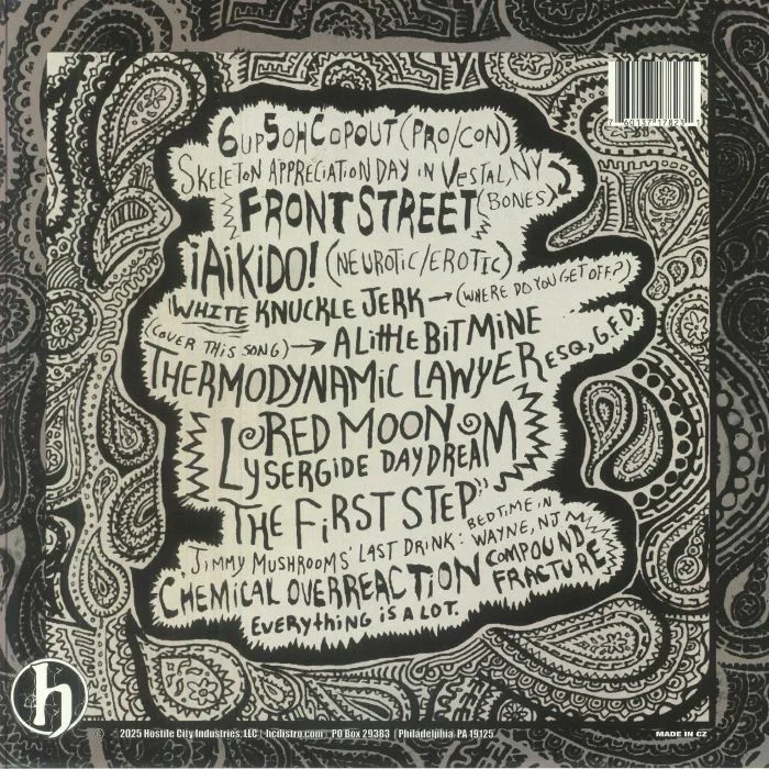 Back cover — Will WOOD & THE TAPEWORMS — Everything Is A Lot (B-STOCK)