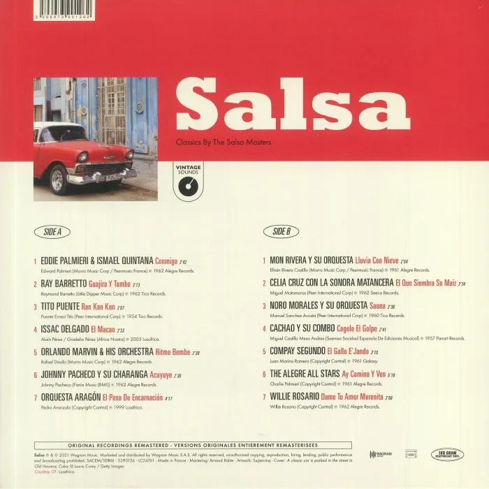 Обратная сторона обложки — VARIOUS — Salsa: Classics By The Salsa Masters (remastered)