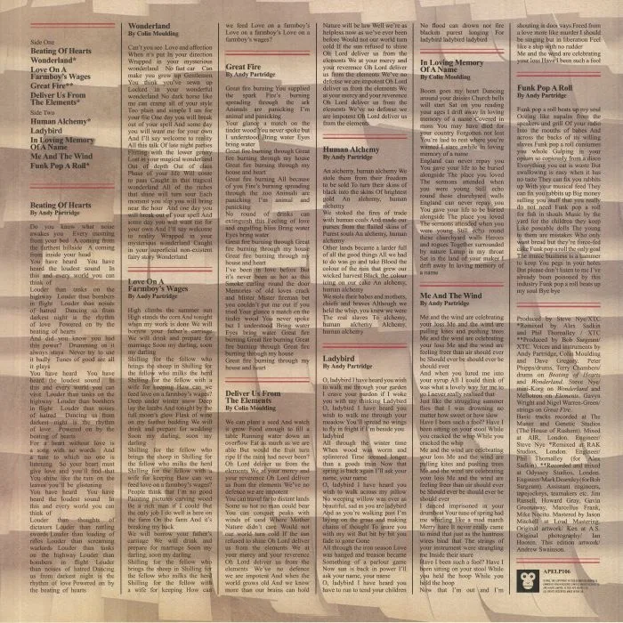 Back cover — XTC — Mummer