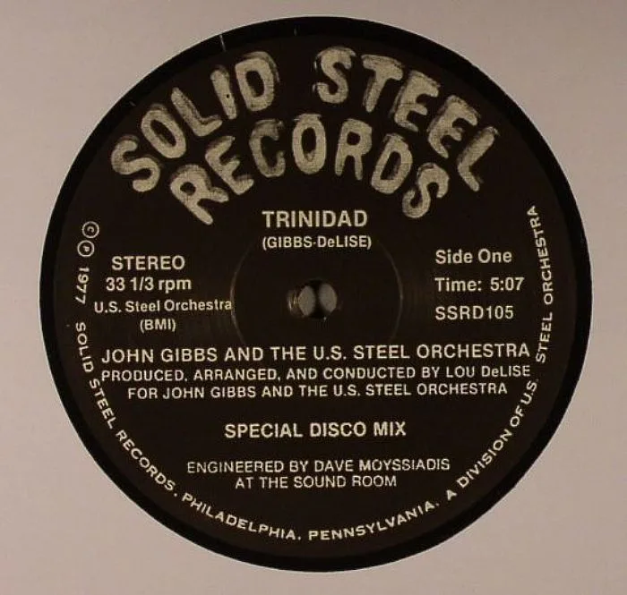 Front cover — John GIBBS / THE US STEEL ORCHESTRA — Trinidad