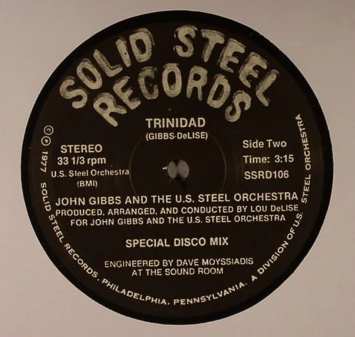 Back cover — John GIBBS / THE US STEEL ORCHESTRA — Trinidad