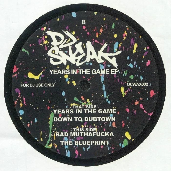 Обратная сторона обложки — DJ SNEAK — Years In The Game EP