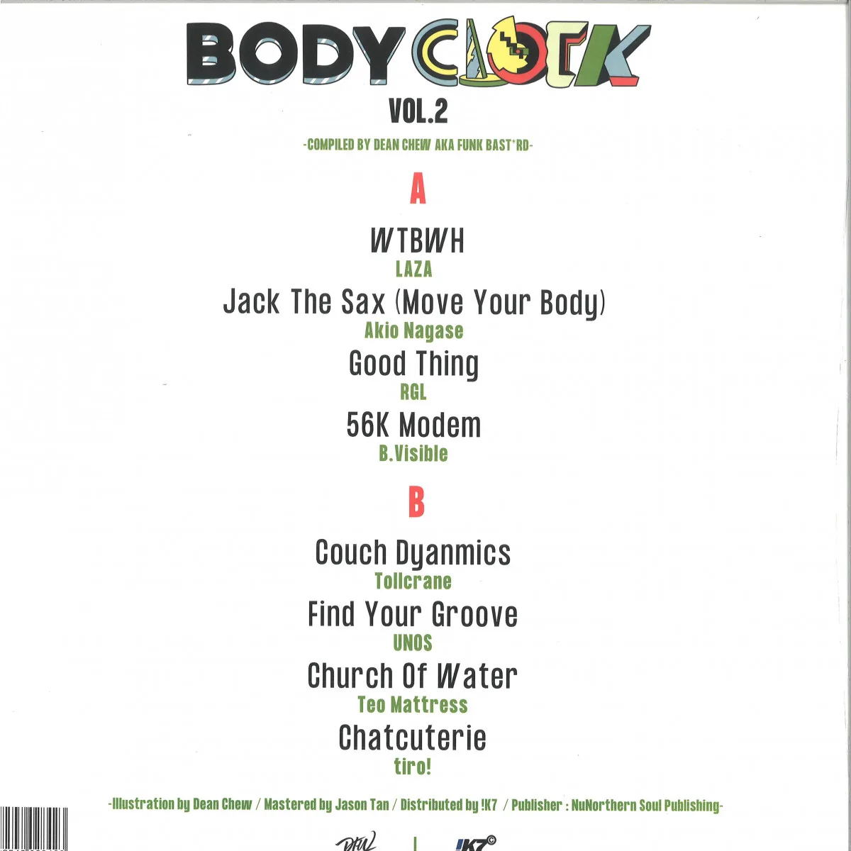 Обратная сторона обложки — Various — BODYCLOCK 2