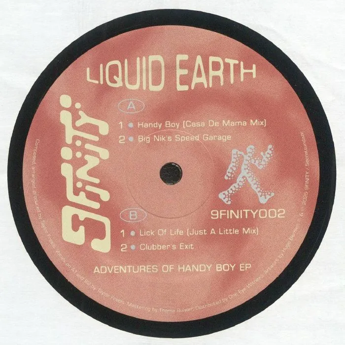 Лицевая сторона обложки — LIQUID EARTH — Adventures Of Handy Boy EP