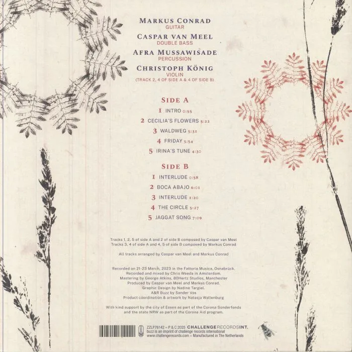Back cover — Markus CONRAD / CASPAR VAN MEEL / AFRA MUSSAWISADE — Jaggat