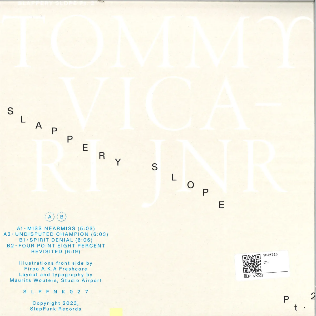 Back cover — Tommy Vicari Jnr — Slappery Slope Pt. 2