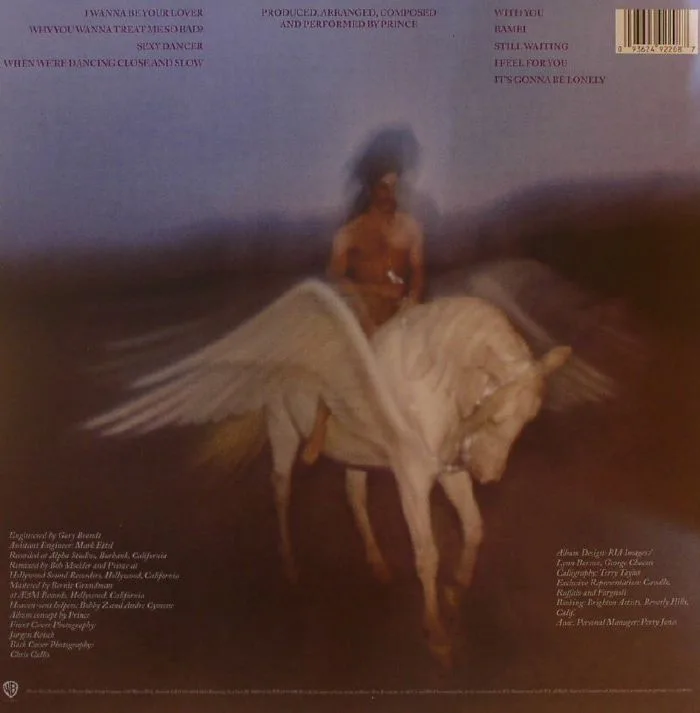 Back cover — PRINCE — Prince