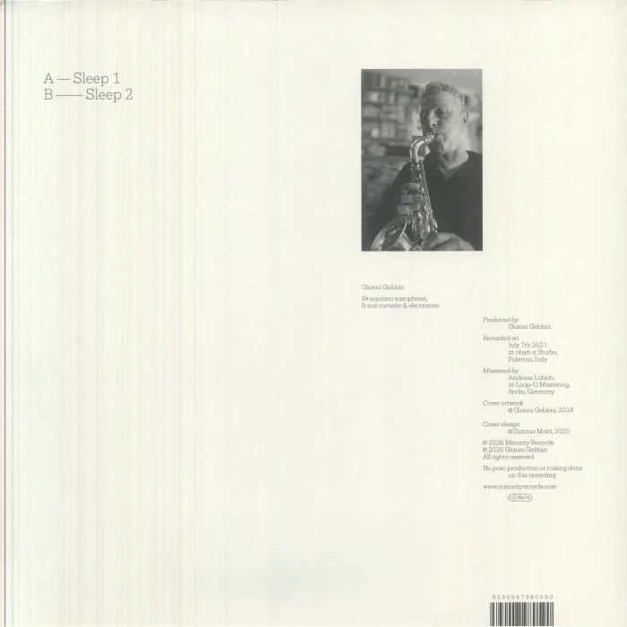 Back cover — Gianni GEBBIA — Sleep