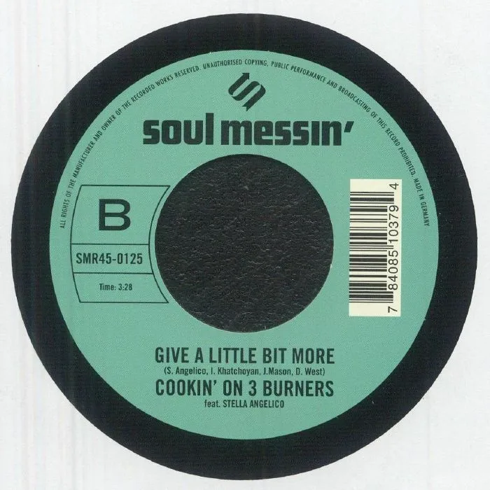 Back cover — COOKIN' ON 3 BURNERS — Cookin' The Books