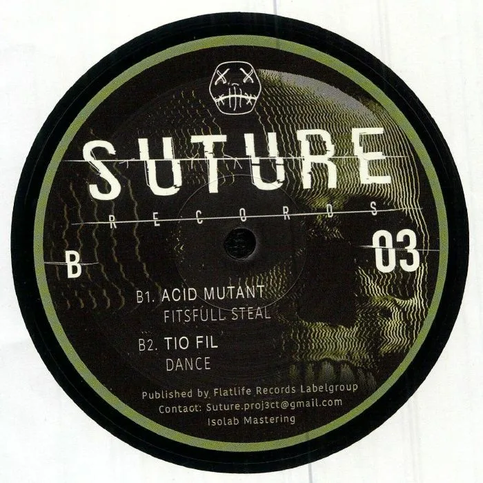 Обратная сторона обложки — CHRIS LIBERATOR / SAM DFL / PUNTO / ACID MUTANT / TIO FIL — Suture Records 003