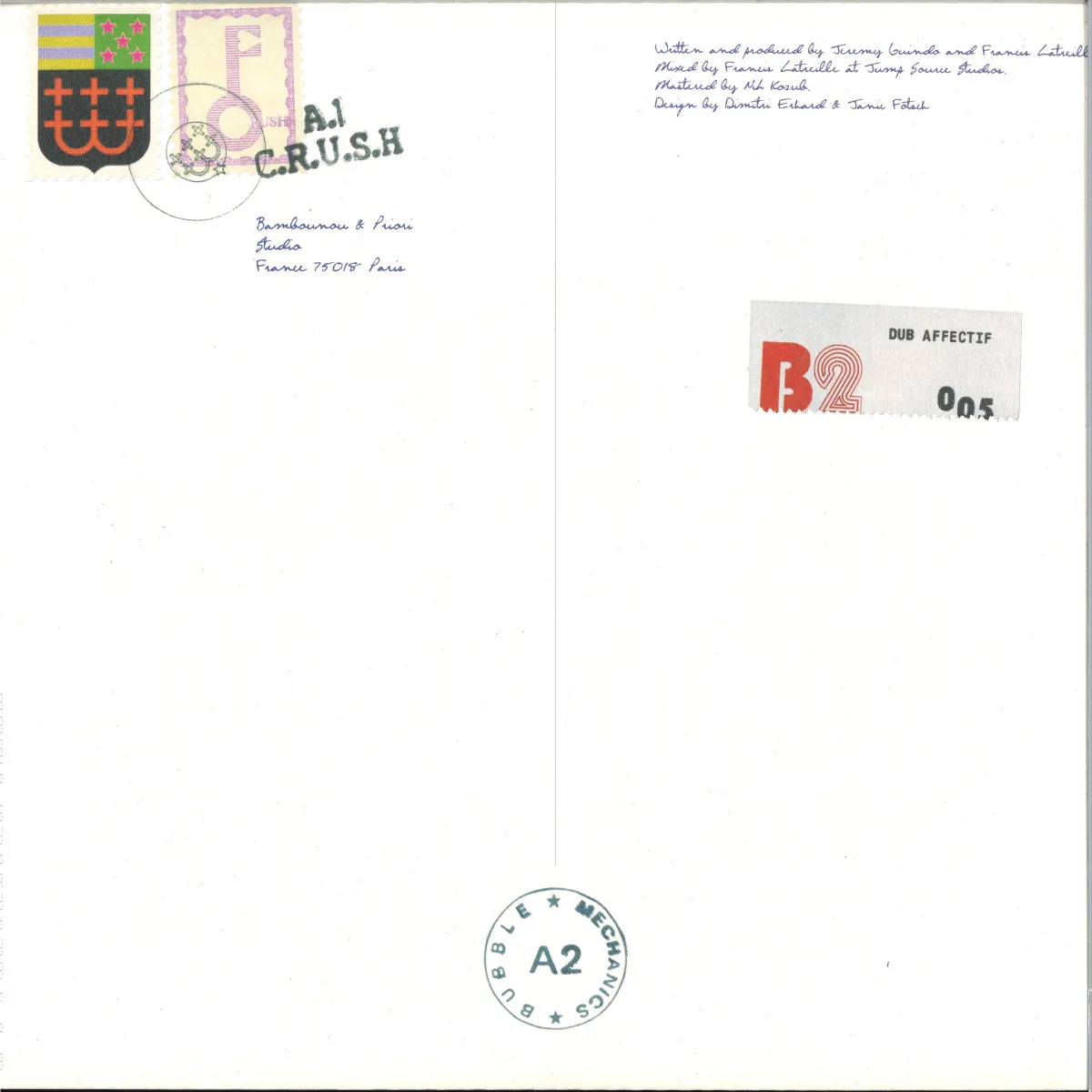 Front cover — Bambounou&Priori — C.R.U.S.H.