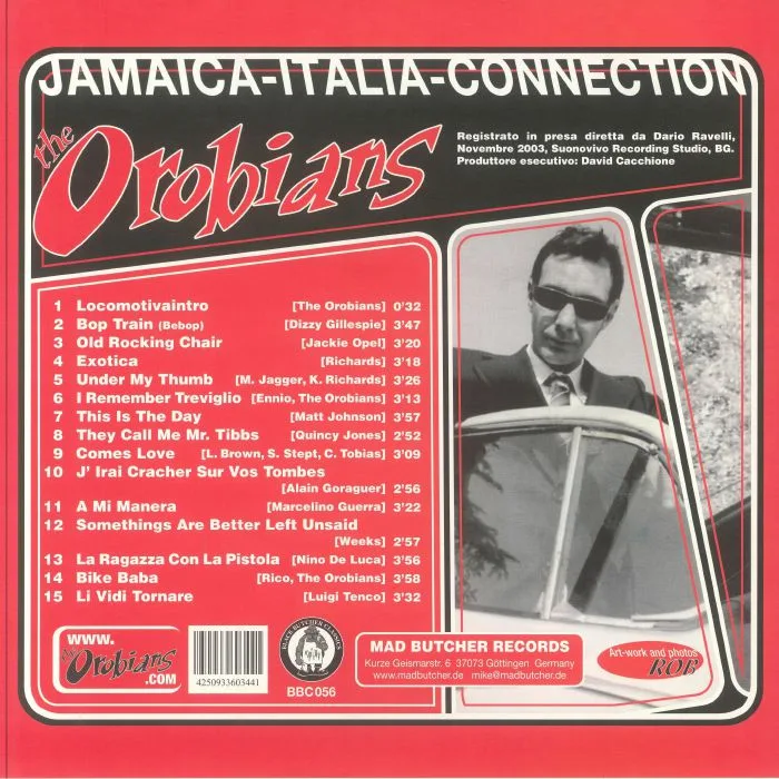 Обратная сторона обложки — The OROBIANS — Jamaica Italia Connection