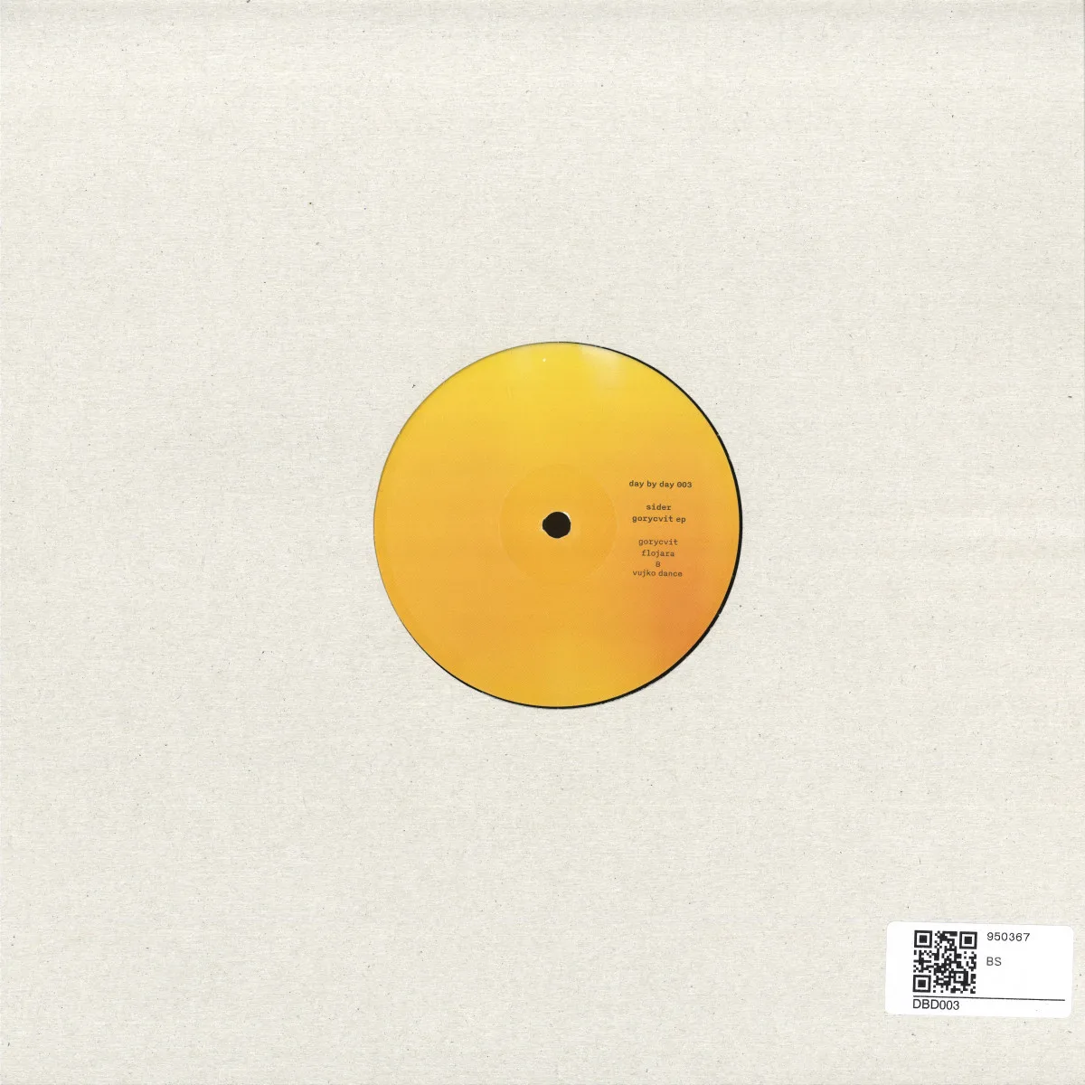Back cover — Sider — Gorycvit EP